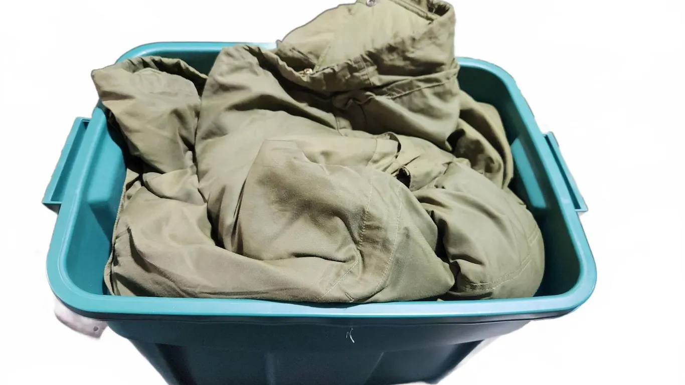 Canadian Military Clothing and Gear Lot in Storage Tote