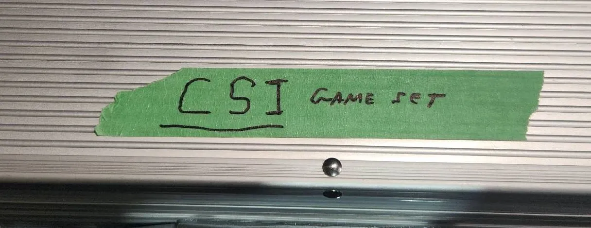 CSI Board Game Set in Metal Carrying Case