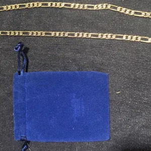 18K/26 gr Yellow Gold Figaro Chain Necklace with Pouch
