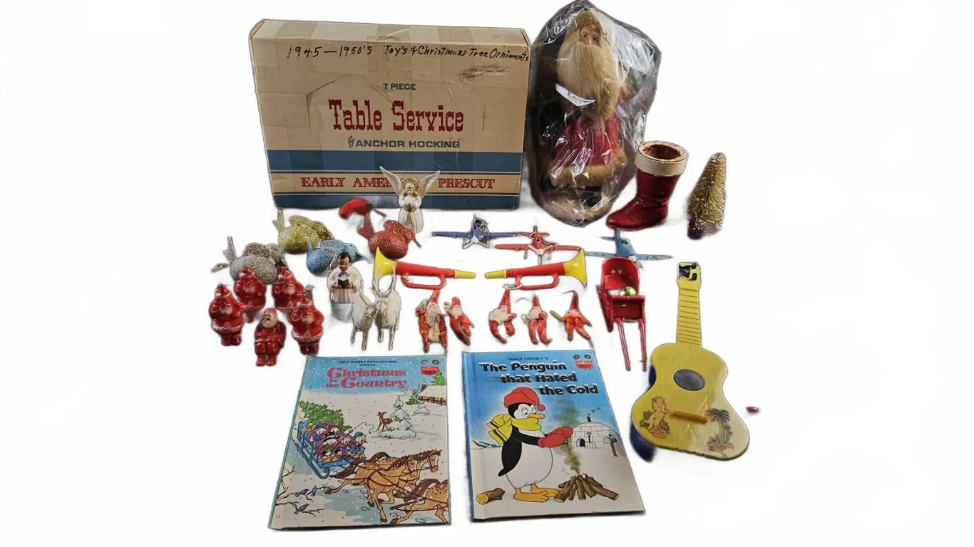 1940s-1950s Christmas Toys and Decorations