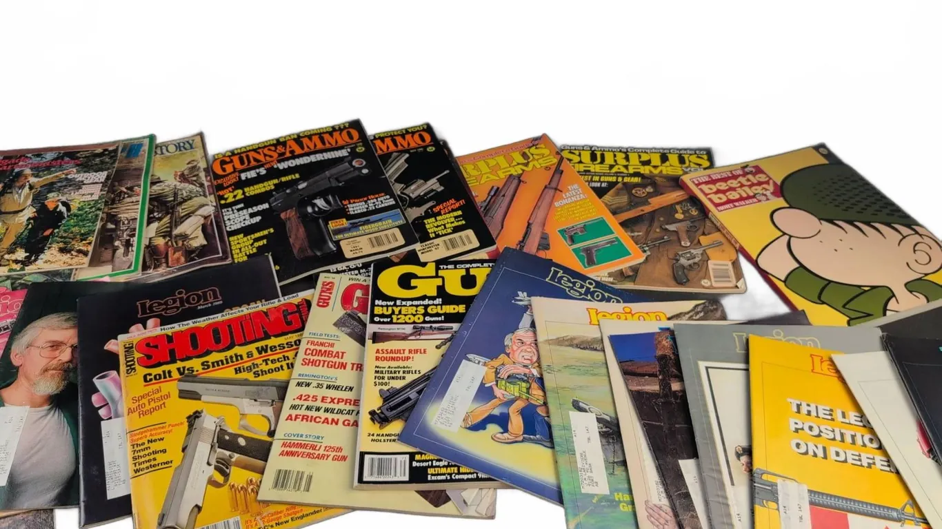 A Collection of Publications Featuring Firearm and Shooting Magazines
