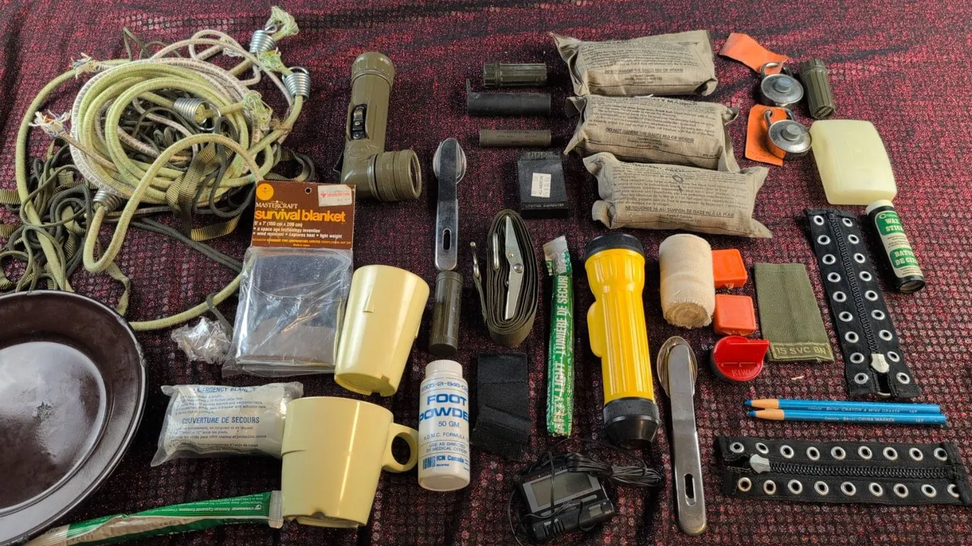 Military and Outdoor Survival Gear Lot