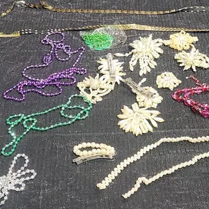 Costume Jewellery Lot Including Beaded Necklaces and Brooches