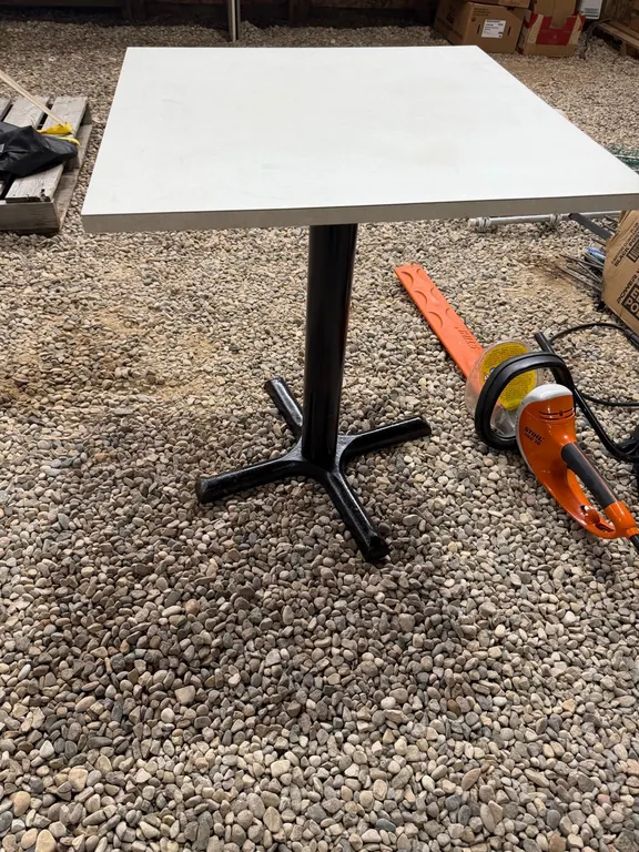 Square wood table , 23” x 23” (GST 5 % charged)