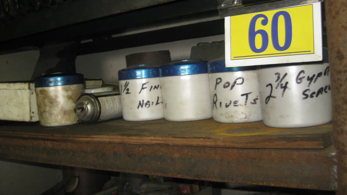 Shelving Unit with Contents