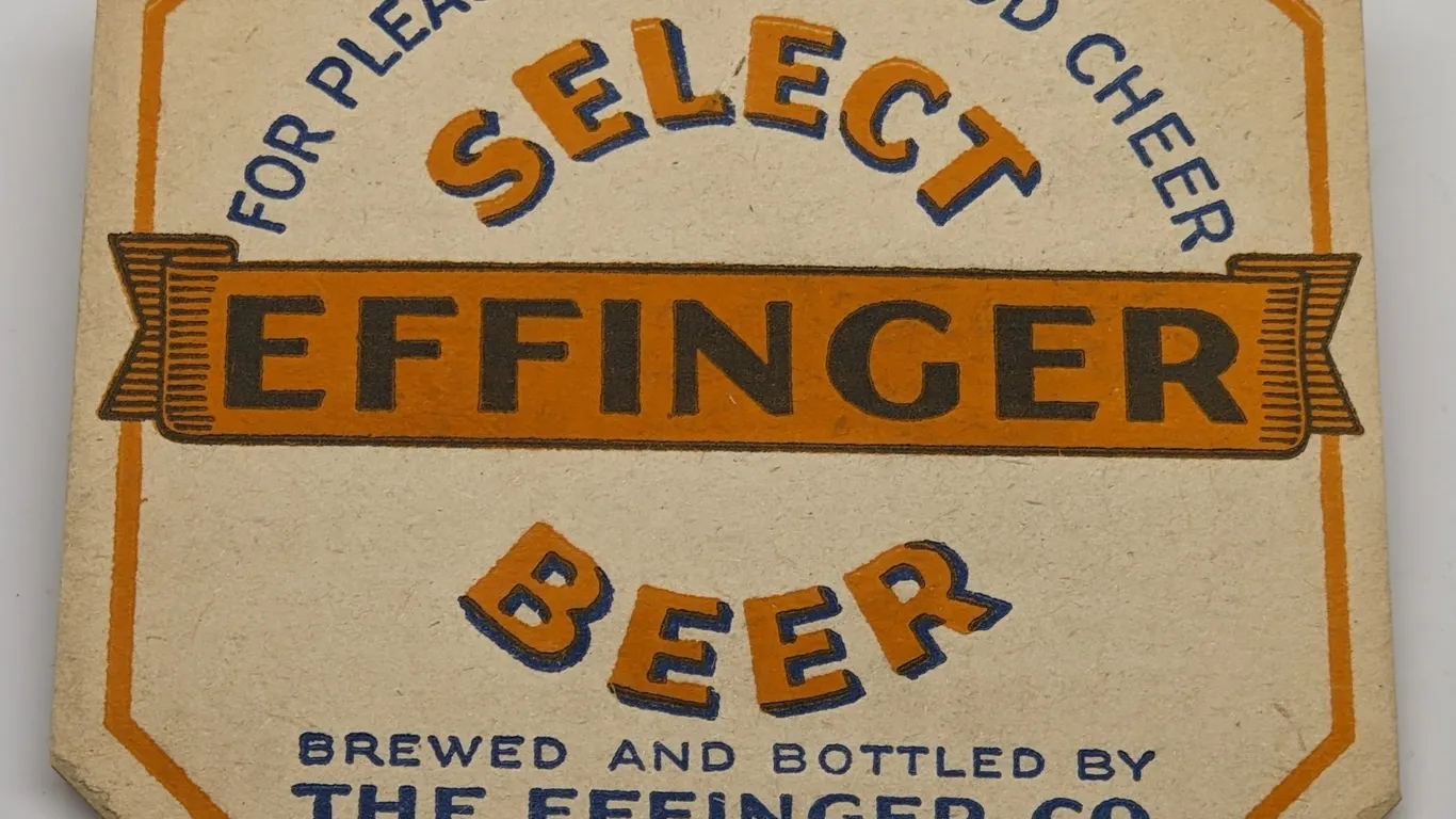 EFFINGER SELECT BEER COASTER BARABOO WISCONSIN