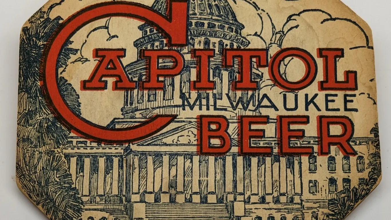 CAPITOL BEER COASTER MILWAUKEE WISCONSIN