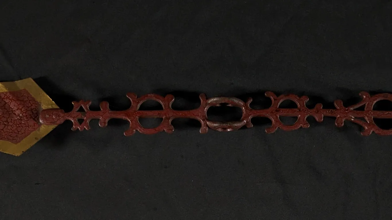 ORIGINAL GOLD & RED PAINT ANTIQUE WEATHERVANE