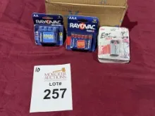 LOT CONSISTING OF ASSORTED BATTERIES (NEW)