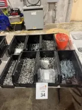 LOT CONSISTING OF ASSORTED SIZE FASTENERS, SCREWS