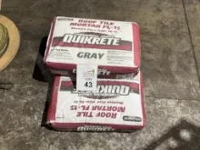 BAGS OF COMMERCIAL GRADE QUIKCRETE 80 LBS.