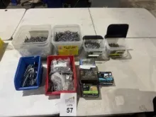 LOT CONSISTING OF ASSORTED SIZE NAILS, SCREWS