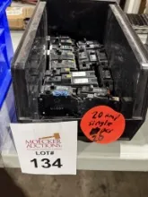 ASSORTED 20 AMP CIRCUIT BREAKERS