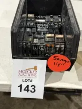 ASSORTED 50 AMP CIRCUIT BREAKERS