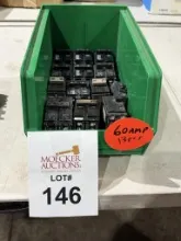 ASSORTED 60 AMP CIRCUIT BREAKERS