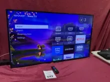 SHARP 50" ROKU TV MODEL: LC-50LB481U W/ WALL MOUNT