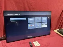 SHARP 50" ROKU TV MODEL: LC-50LB481U W/ WALL MOUNT