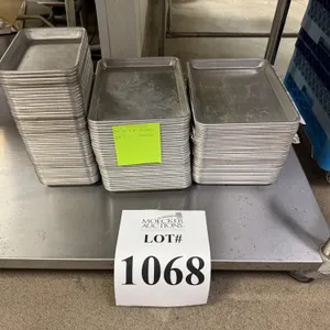 LOT CONSISTING OF (98) ALUMINUM SERVING TRAYS