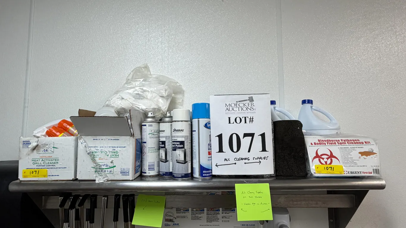 LOT CONSISTING OF ASSORTED CLEANING SUPPLIES