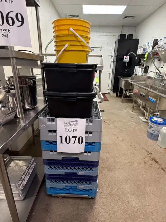 LOT CONSISTING OF (9) DISHWASHING RACKS