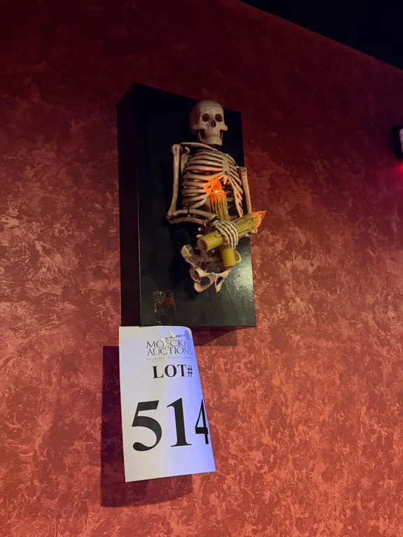 SKELETON TORSO WALL SCONCES