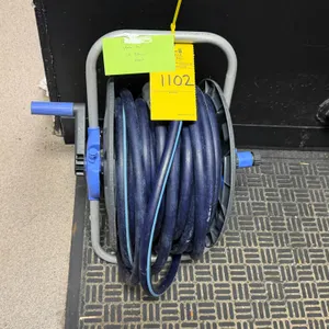 HOSE REEL WITH HOSE AND SPRAYER HEAD