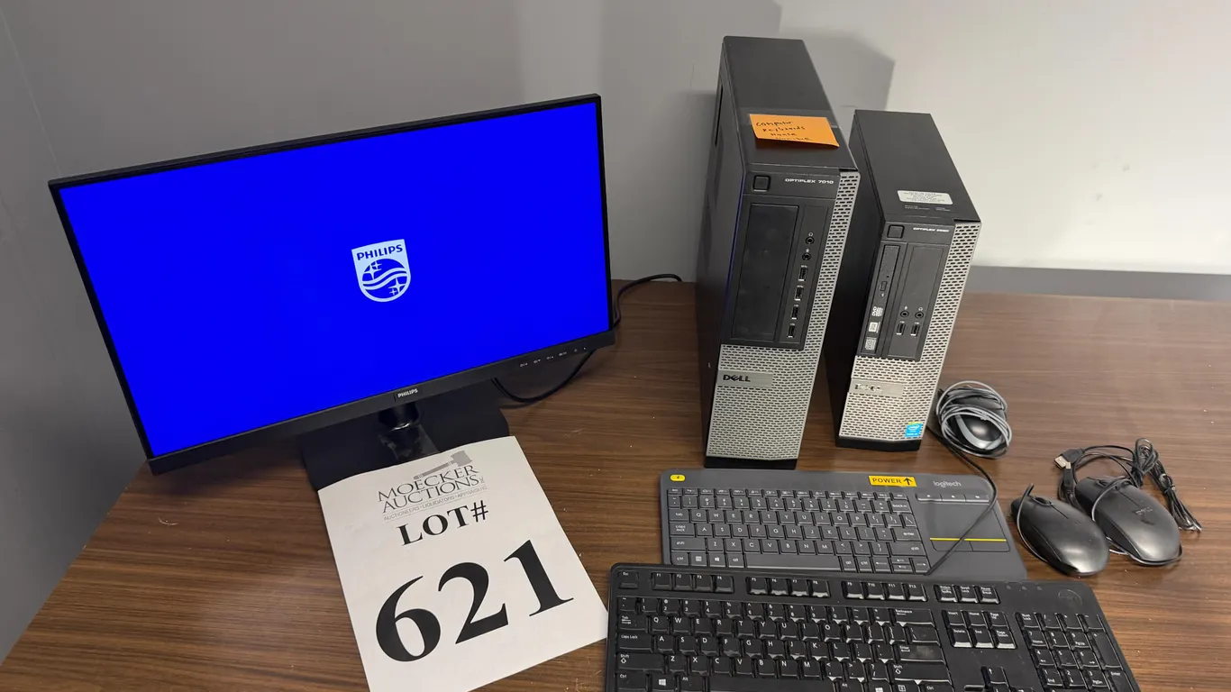 DELL OPTIPLEX DESKTOP PC WITH PHILIPS 22" MONITOR