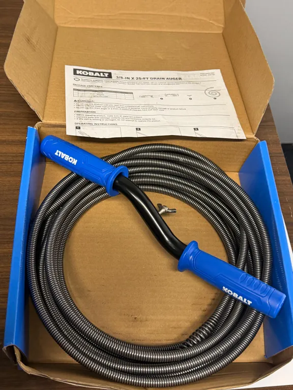 KOBALT 3/8" X 25' DRAIN AUGER