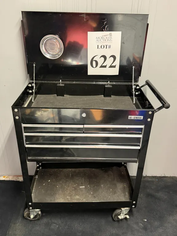 US GENERAL TOOL BOX WITH ASSORTED TOOLS