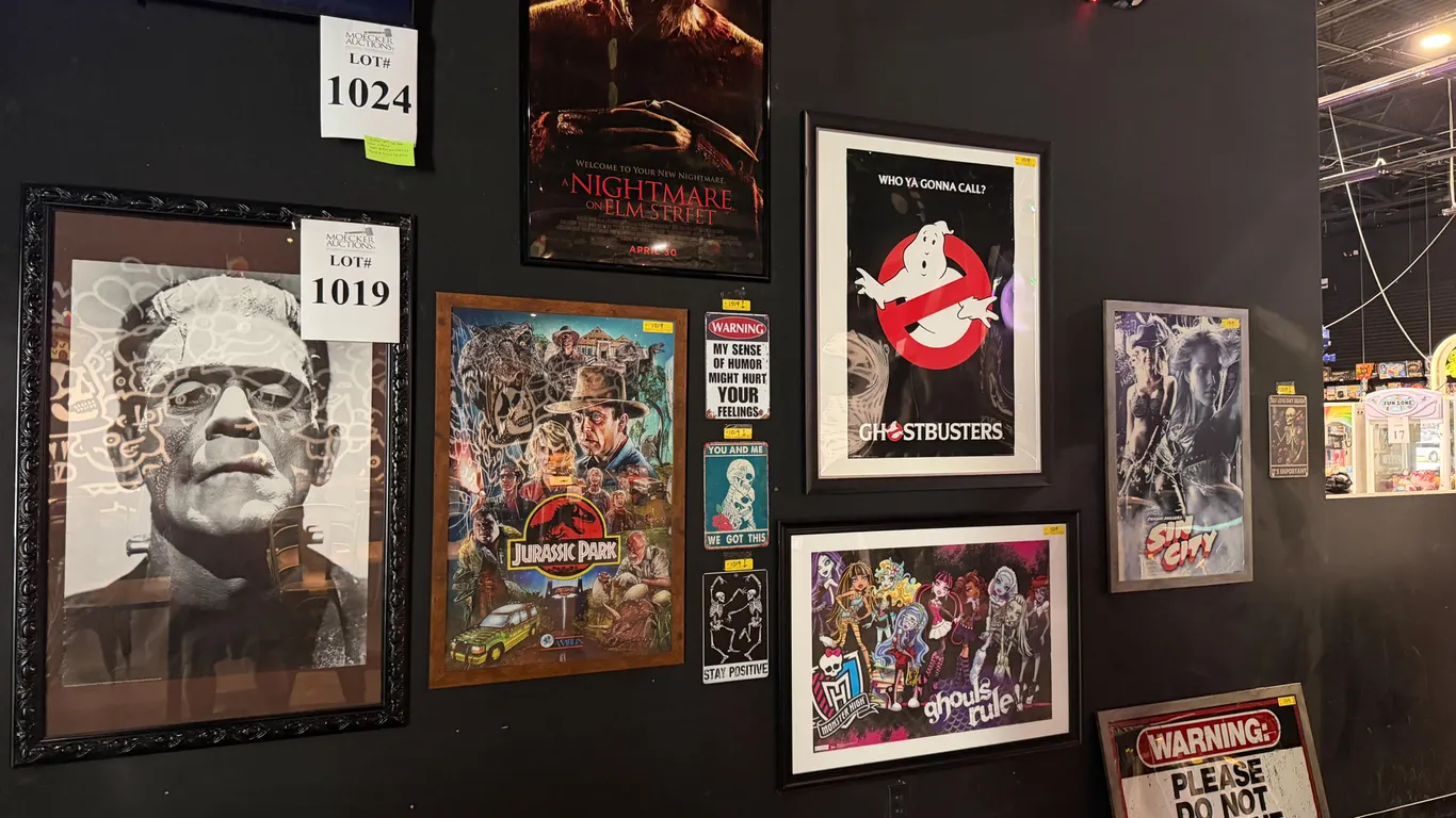 ASSORTED FRAMED PRINTS, POSTER & SIGNS