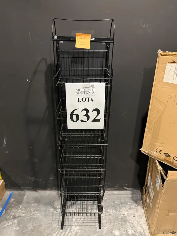 METAL DISPLAY STORAGE RACK