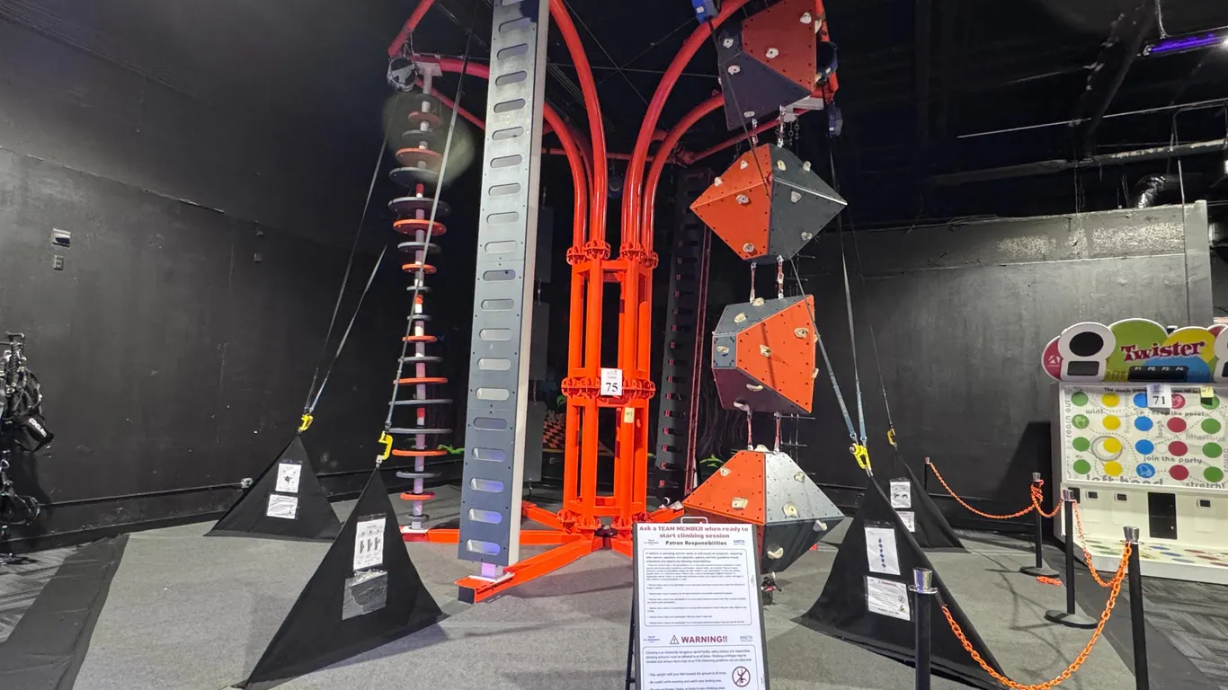 KINETIX ACTION CLIMBING TOWER (6) UNIQUE STATIONS