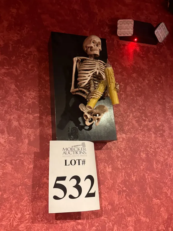 SKELETON TORSO WALL SCONCES