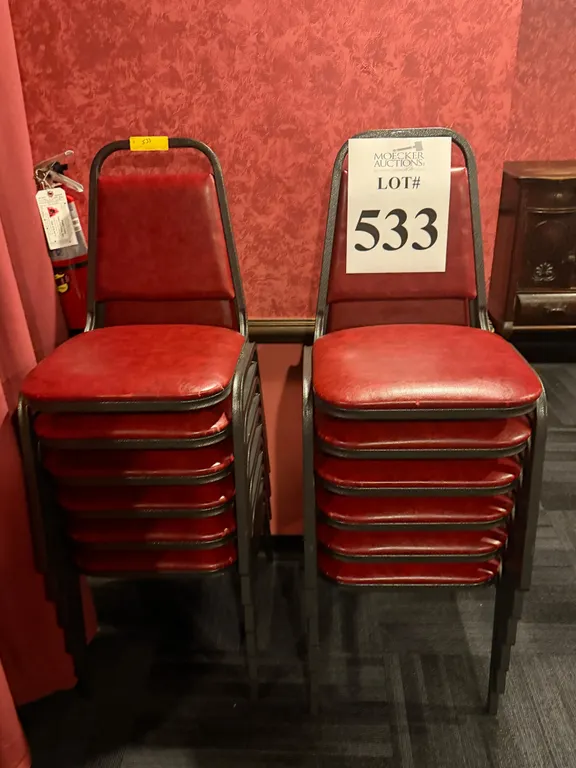 METAL AND VINYL CHAIRS