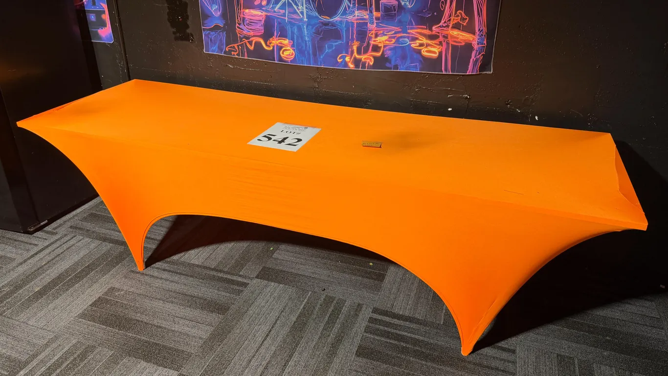 METAL AND WOOD TABLE