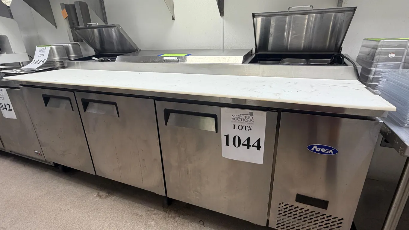 ATOSA 93" 3-FLIPTOP PIZZA PREP TABLE (2024)