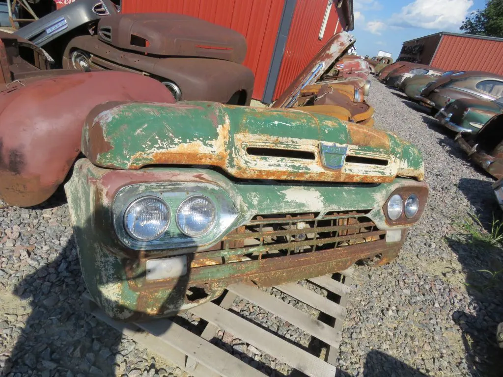 1958/9 Ford F100 Pickup Front end cut for Automotive Art