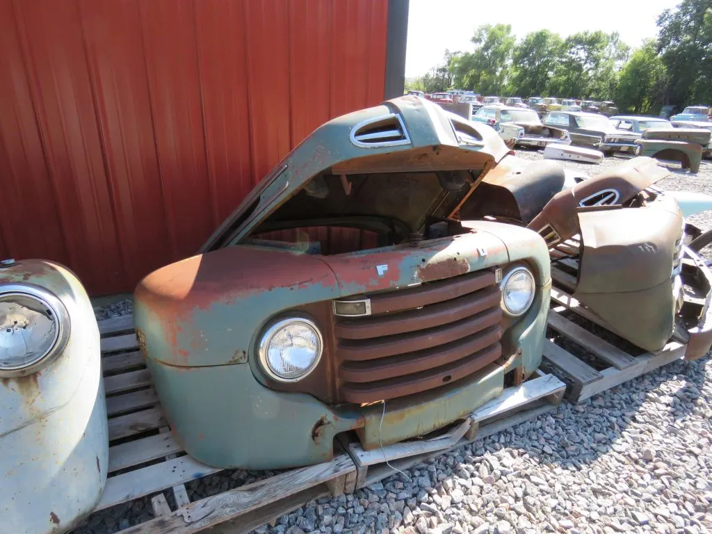 1950 Ford Pickup Front End Cut for Automotive Art