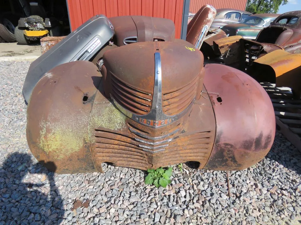 1940'S Dodge Truck Front End Cut for Automotive Art