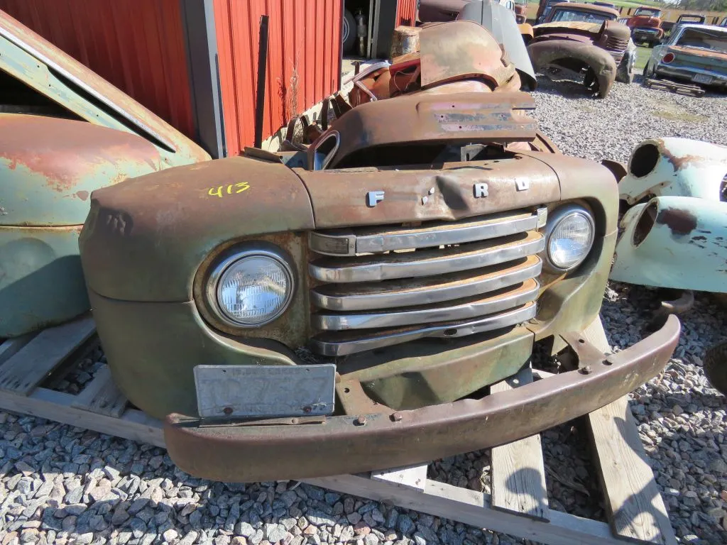 1950 Ford Pickup Front End Cut for Automotive Art