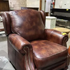 STUDDED LEATHER RECLINER