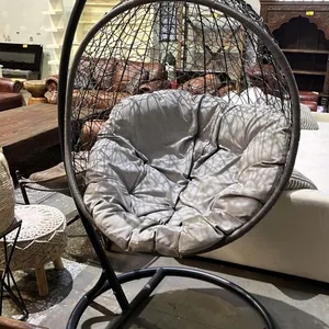 HANGING WHICKER EGG CHAIR