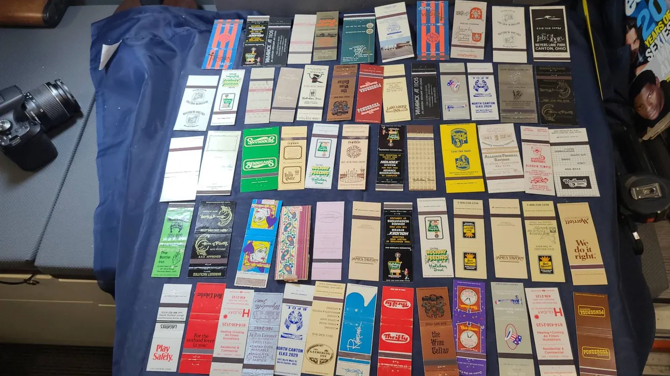 59 Restaurant and Hotel Matchbook Covers