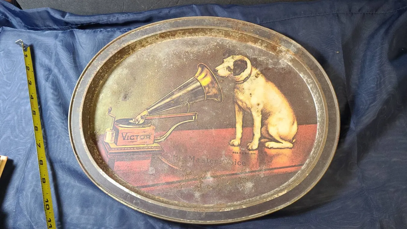 Victor Talking Machine "His Master's Voice" Tin Tray