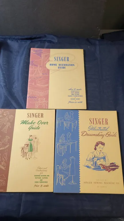 1940s Singer Sewing Machine Guides and Illustrated Booklets
