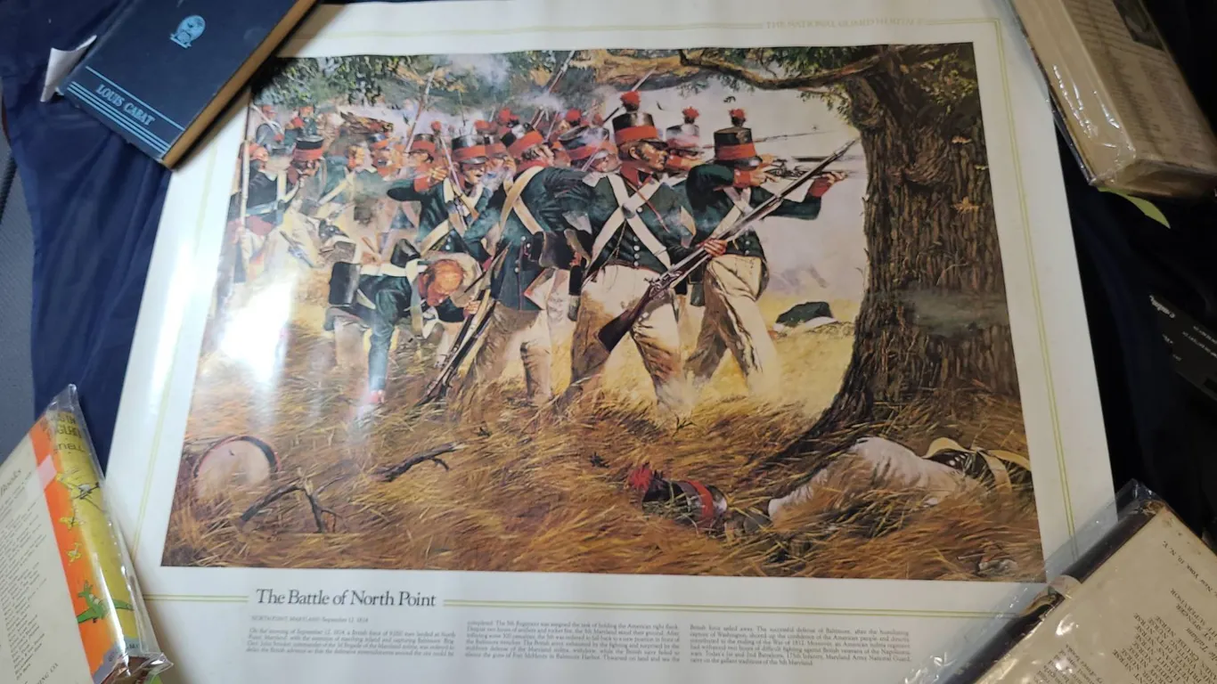 National Guard Heritage Print: Battle of North Point, 1814