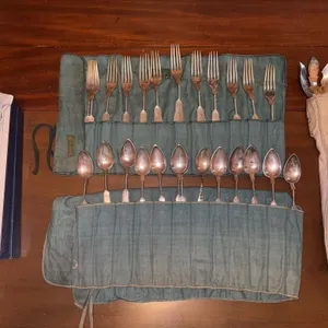 Antique silverware