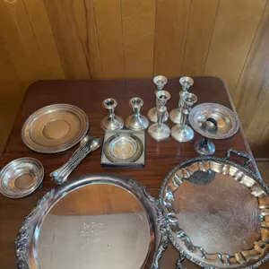 Silver serving trays