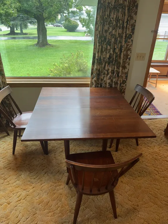 High Quality McM Cherry Drop Leaf Table & 6 chairs
