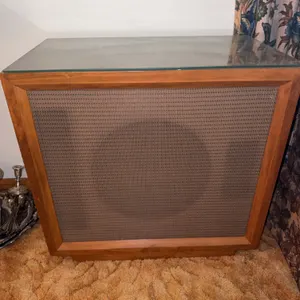 Antique electro voice speaker side table
